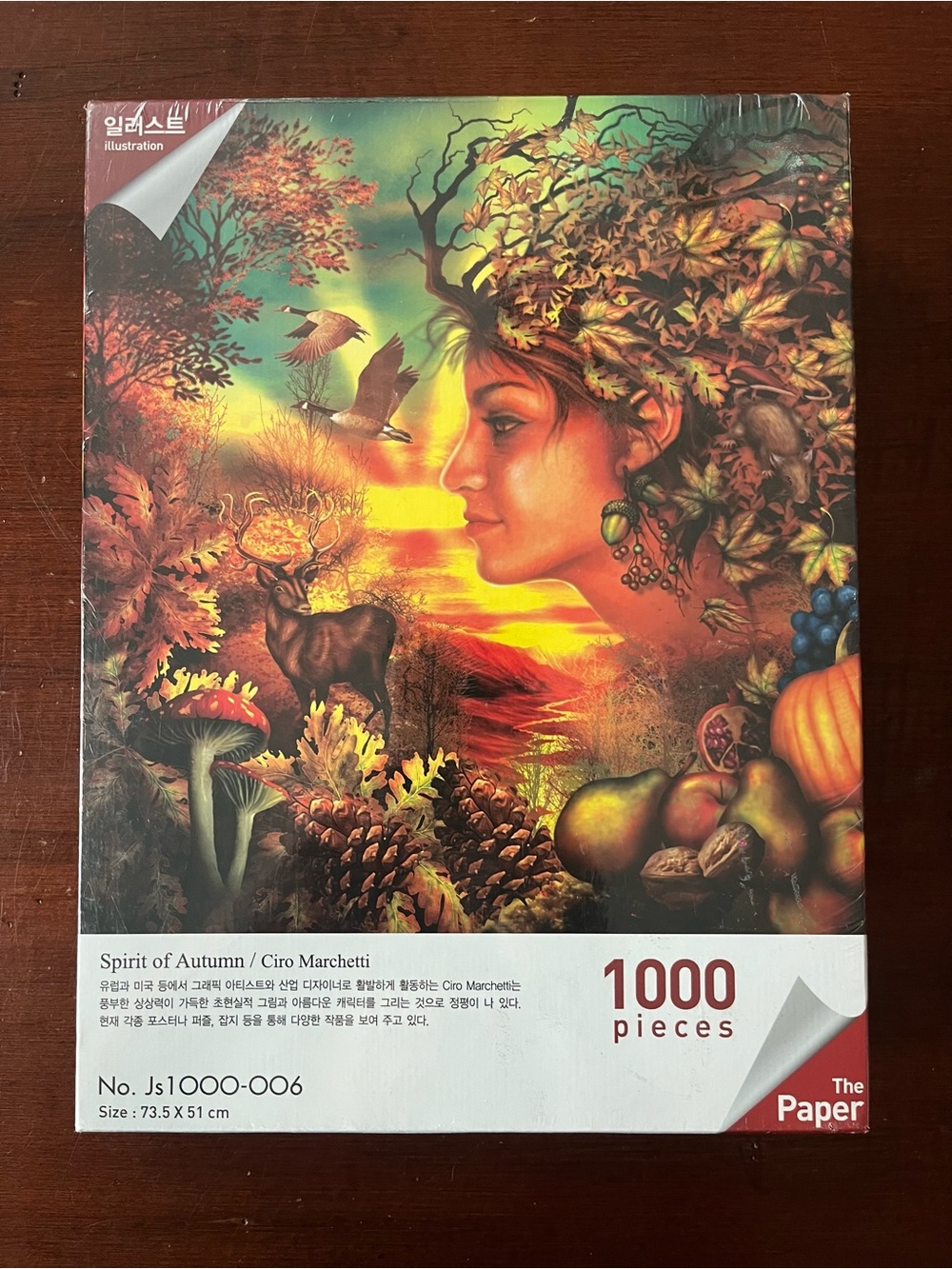 Spirit of Autumn Goddess Ciro Marchetti 1000 Piece Puzzle, New
